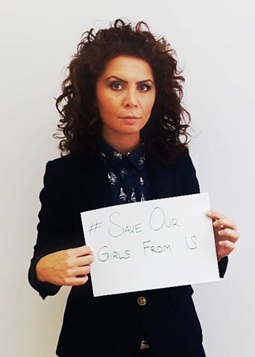 Foto: #SaveOurGirlsFromIS

+++Meyan Xerî Beg (great granddaughter of Meyan Xatûn)+++
demands to #SaveOurGirlsFromIS
More than 1000 Yezidi women and girls have been abducted by IS-terrorists.
They are brutally raped, abused and sold on slave markets.
We call upon the international community to #SaveOurGirlsFromIS
Do something against this terrible organisation! We pray for our lost women and children.

+++Meyan Xerî Beg (Urenkelin von Meyan Xatûn) +++
verlangt #SaveOurGirlsFromIS*
Mehr als 1000 yezidische Frauen und Kinder sind von IS entführt worden.
Sie werden brutal vergewaltigt, misshandelt und auf Sklavenmärkten verkauft.
Wir fordern die internationale Gemeinschaft auf #SaveOurGirlsFromIS.
Tut etwas gegen diese entsetzliche Organisation IS!
Wir beten für die verschwundenen Frauen und Kinder.

Ich nominiere / i nominate
1. Gabriele Heinisch-Hosek  
2. Gisela Wurm (SPÖ) 
3. Dorothea Schittenhelm (ÖVP)
4. Martina Schenk (TS)
5. Carmen Gartelgruber (FPÖ)
6.  Beate Meinl (NEOS)

You have 24h Time! Dont forget to copy the Text!
Hoch lebe die Solidarität !
