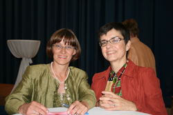 Grnstadtrtin Liane Marecsek begrte LAbg. Dr. Madeleine Petrovic 